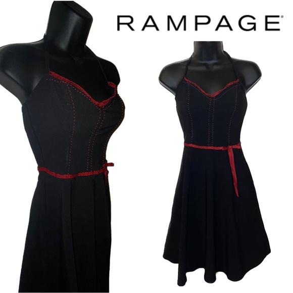 RAMPAGE Clothing Company Y2K Halter Dress Size 3 - Picture 2 of 4